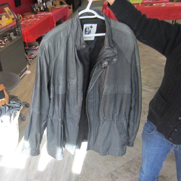 Men Leather Jacket - Picture 1 of 1